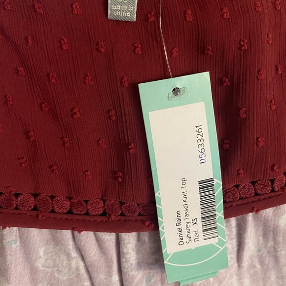 Daniel Rainn Sitchfix Exclusive Saharey Tassel Knit Rayon Top - Picture 11 of 11